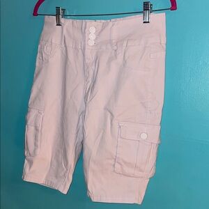 Women's White short pants